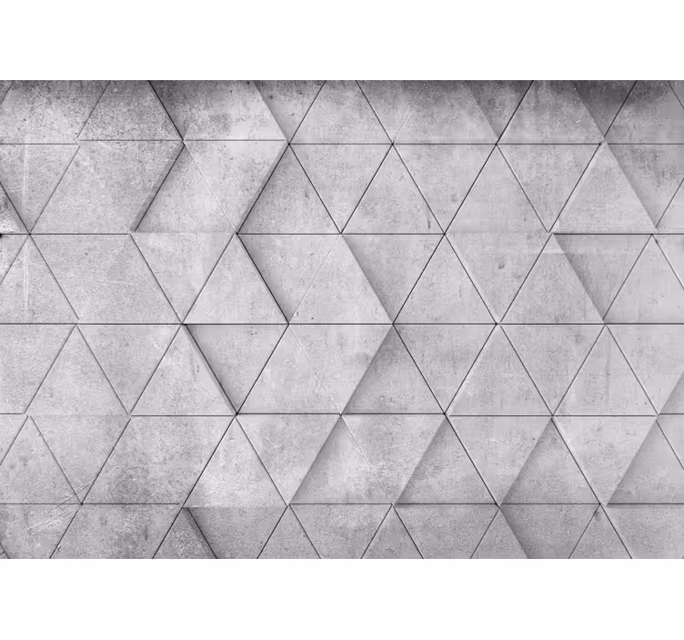 Fototapete 3D Geometrisches dreiecksrelief - TenStickers
