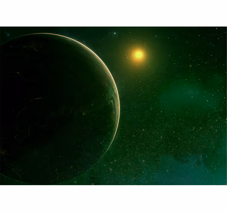 Fototapete weltraum planetarische himmelslandschaft - TenStickers