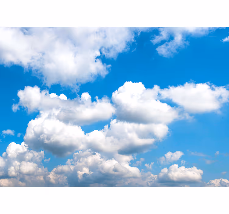 Fototapete Himmel Schöner blauer himmel mit wolken - TenStickers