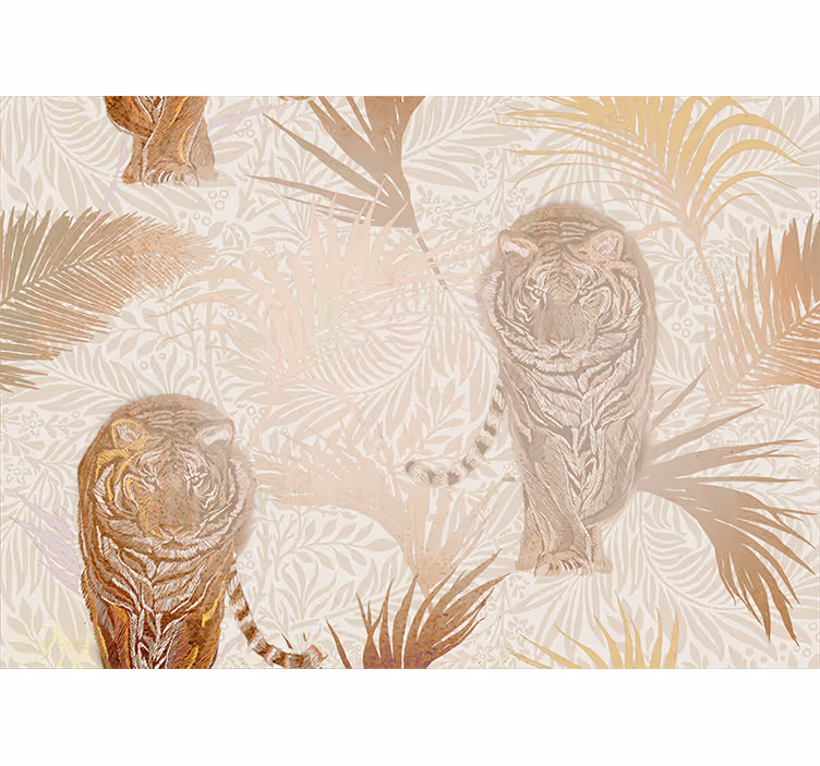 Fototapete tiere mit majestätischem tiger-motiv - TenStickers