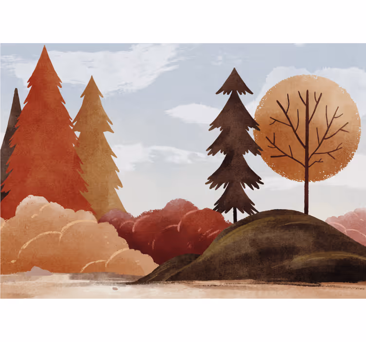 Fototapete natur herbstlandschaft - TenStickers