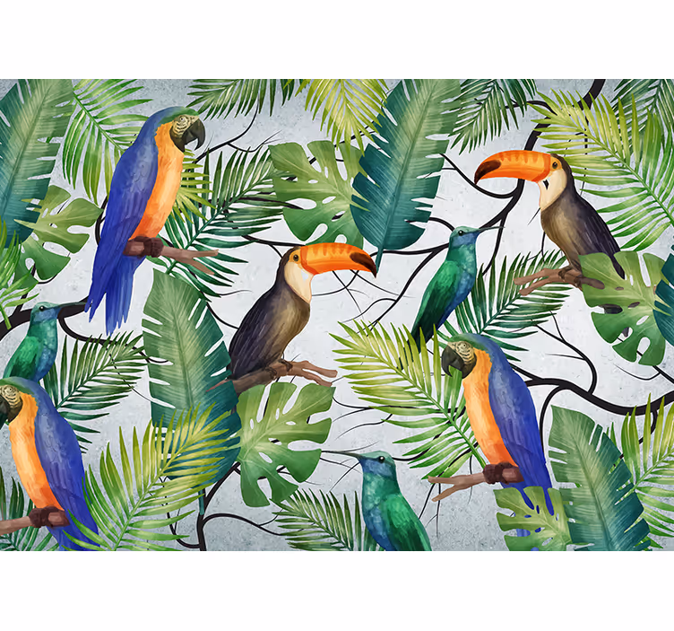 Fototapete tiere im tropischen vogelmotiv - TenStickers