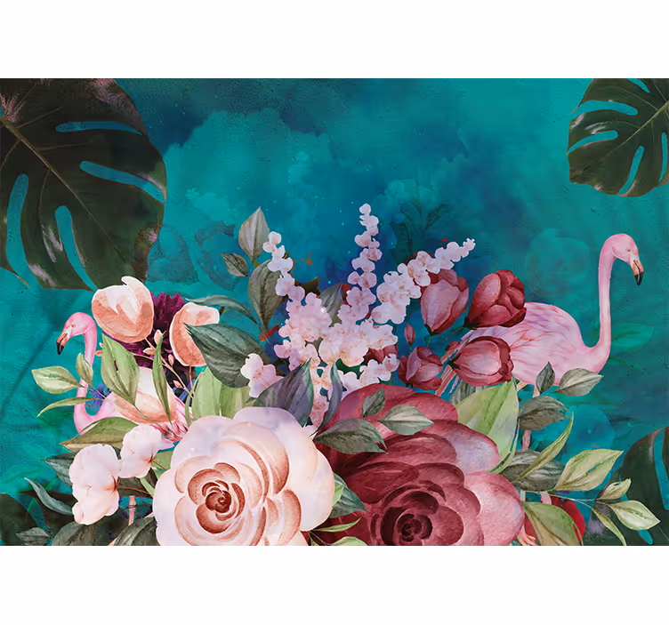 Fototapete abstrakt Böhmische blumen - TenStickers
