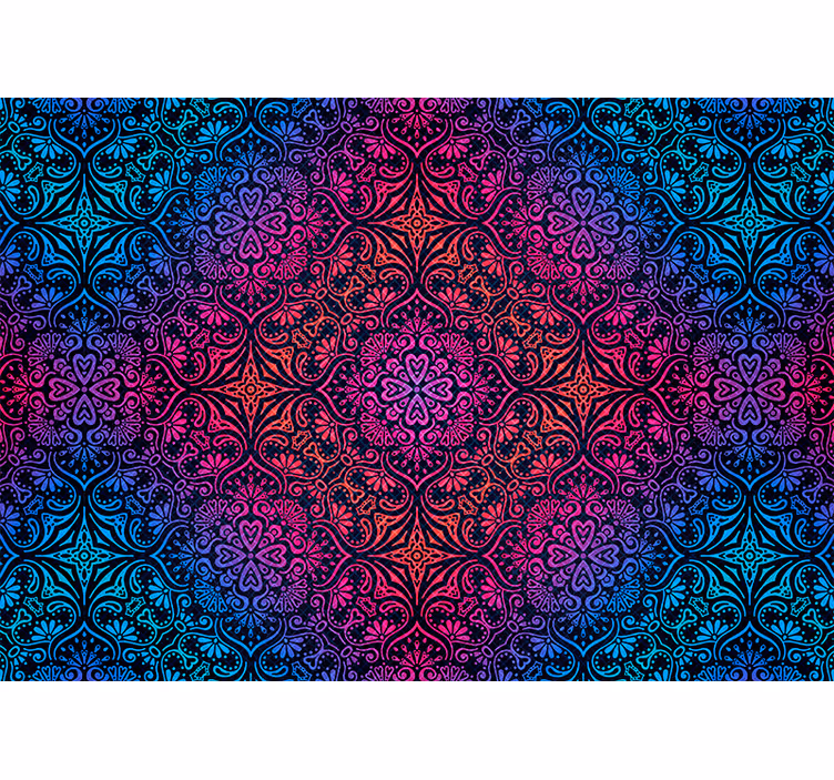 Fototapete mandala mit aufwendigen runden motiven - TenStickers