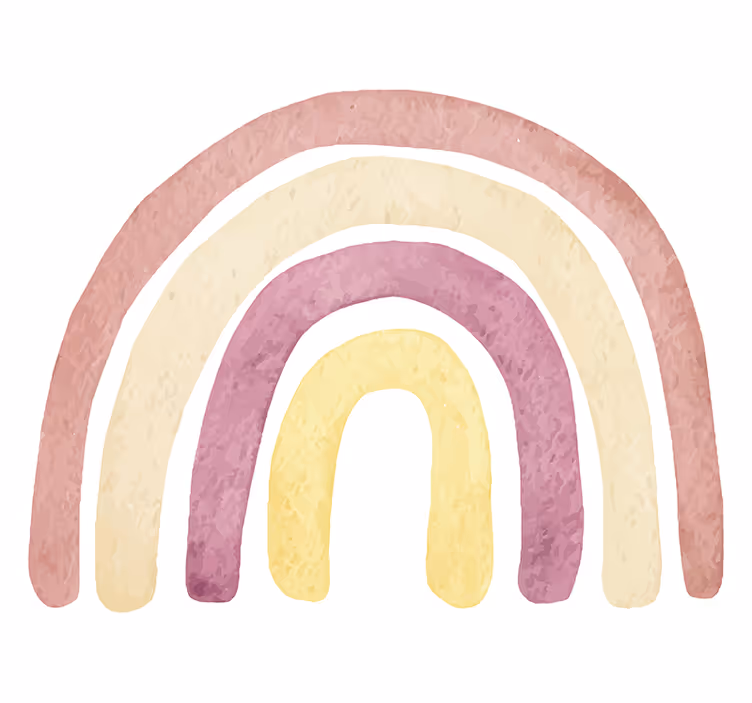 Fototapete liebe sanfte regenbogenbögen - TenStickers