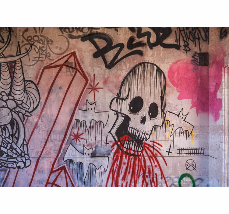 Fototapete Urbane Kunst Farben blockieren graffiti - TenStickers