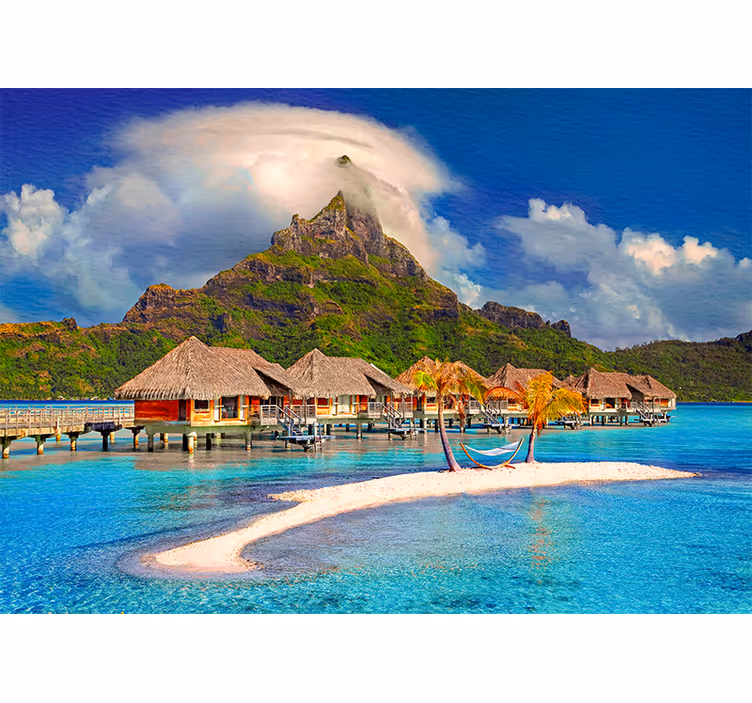 Fototapete landschaft tropisches inselparadies - TenStickers