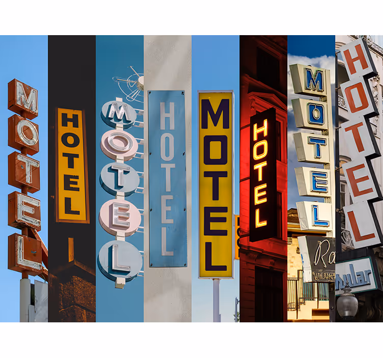 Fototapete Hotelschilder - TenStickers