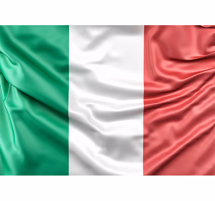 Fototapete italienische flagge - TenStickers