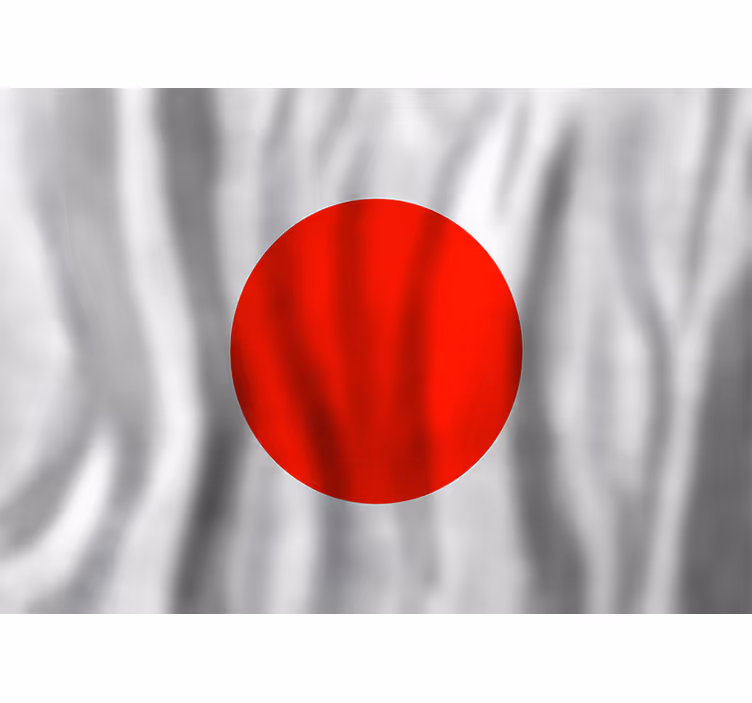 Fototapete japanische flagge - TenStickers