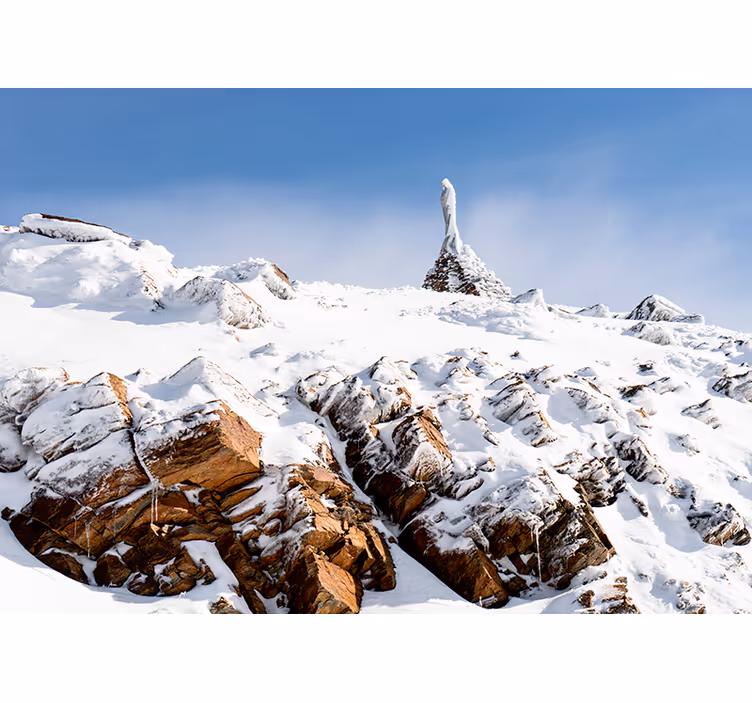Fototapete Berge blick auf den alpengipfel - TenStickers