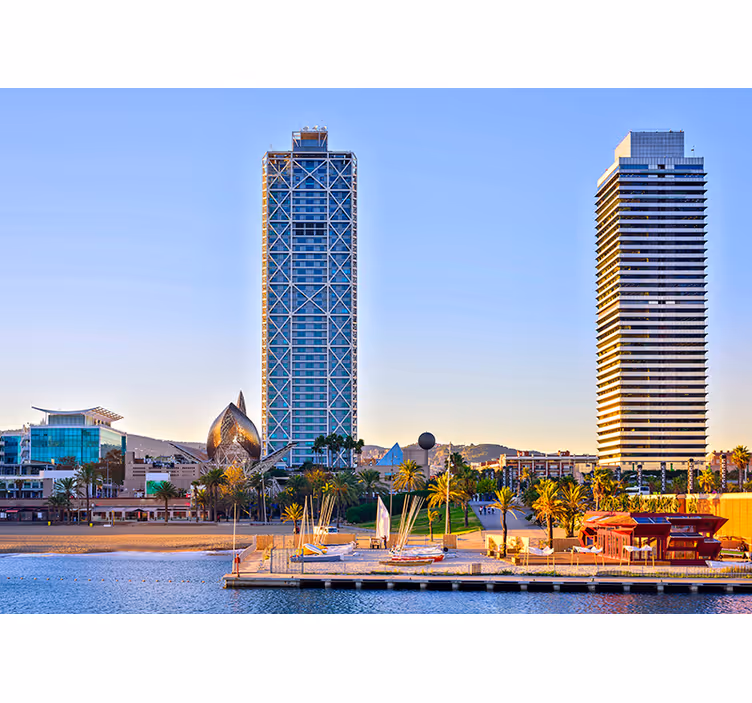 Fototapete Barcelona küstenblick - TenStickers