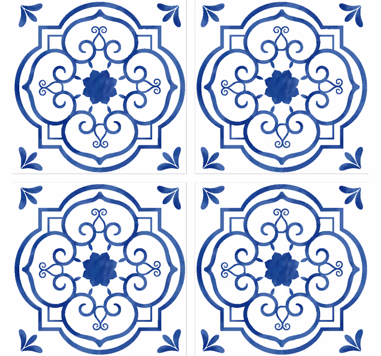 Untersetzer mit filigranem blumendesign - TenStickers