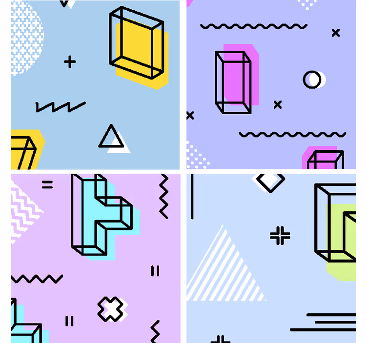 Untersetzer freak geometrisches musterspiel - TenStickers
