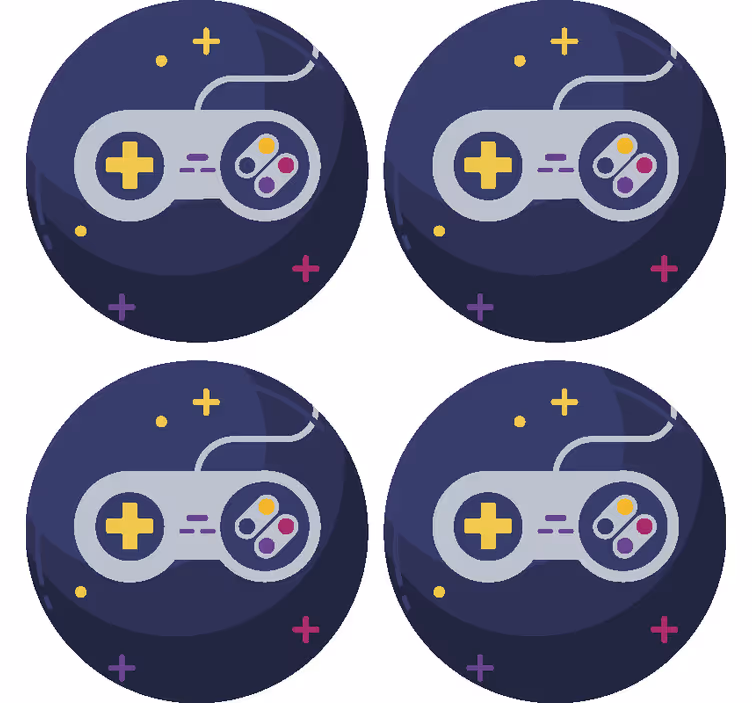 Untersetzer freak bunter game controller - TenStickers