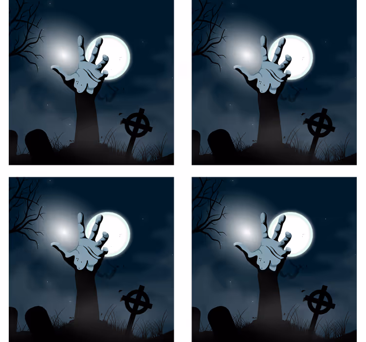 Untersetzer halloween gruselige grabhand - TenStickers