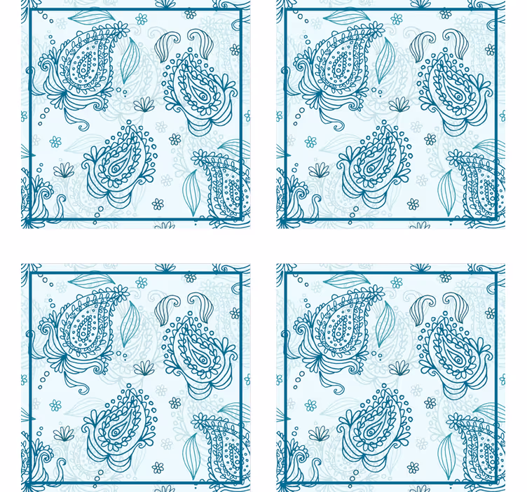Untersetzer mit floralem druckmuster - TenStickers