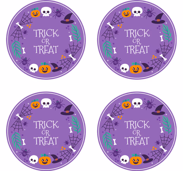 Untersetzer halloween mit halloween-motiv - TenStickers