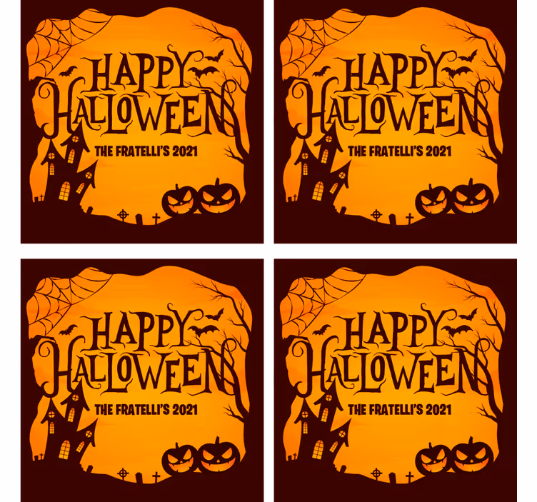 Untersetzer halloween gruselige halloween feier - TenStickers