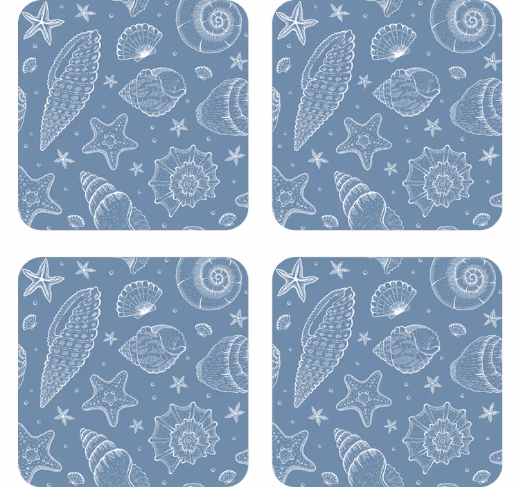Untersetzer freak muscheln und sterne muster - TenStickers
