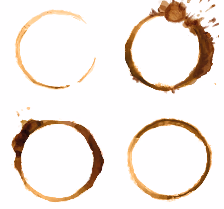 Untersetzer Modern Kaffeespur - TenStickers