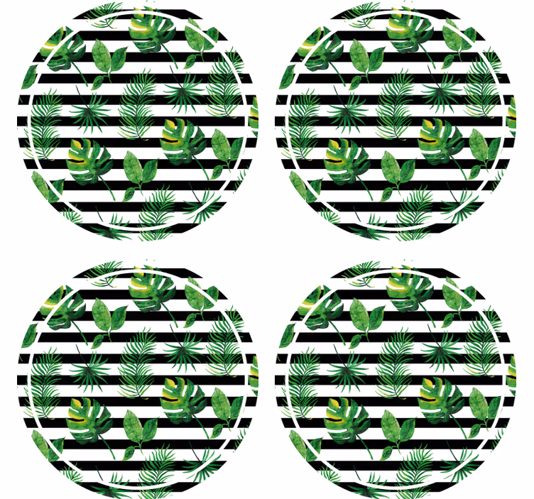 Untersetzer tropisches blätterdesign - TenStickers