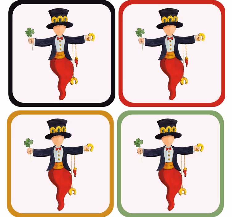 Untersetzer freak verspielt mit kleeblatt - TenStickers