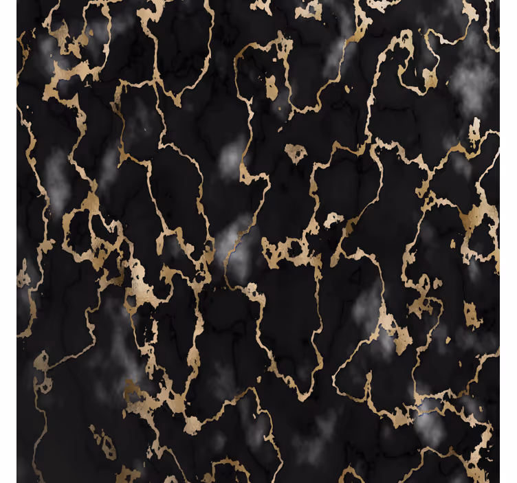 Untersetzer im eleganten schwarz-gold-muster - TenStickers