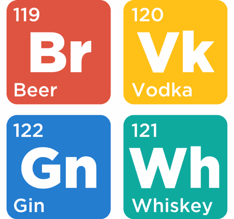 Bierdeckel getränkeelementkarten - TenStickers