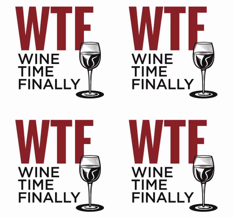 Bierdeckel sprüche zur wtf weinzeit - TenStickers