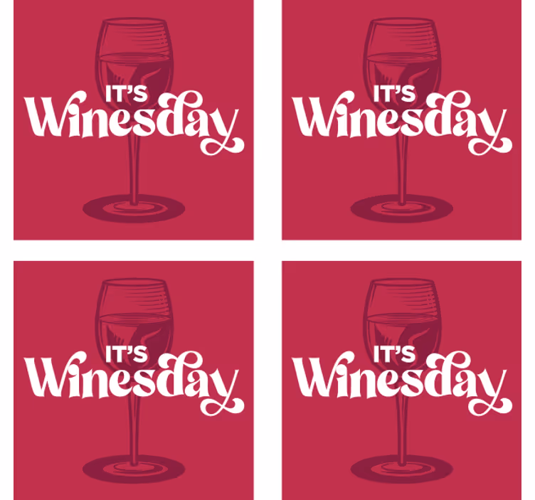 Bierdeckel sprüche für wein glas mittwoch - TenStickers