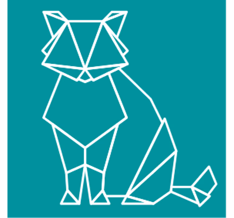 Untersetzer freak geometrische tierkonturen - TenStickers
