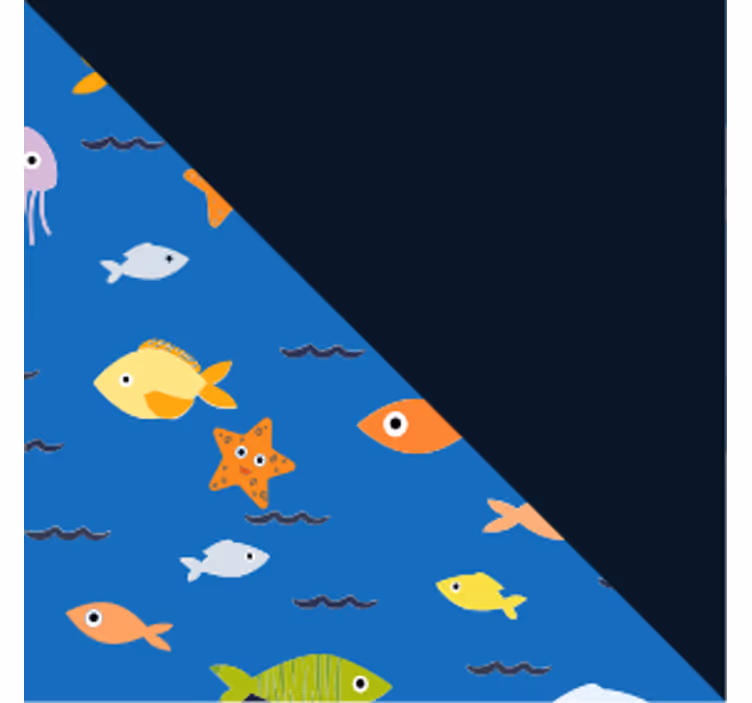 Untersetzer modern bunte unterwasserszene - TenStickers