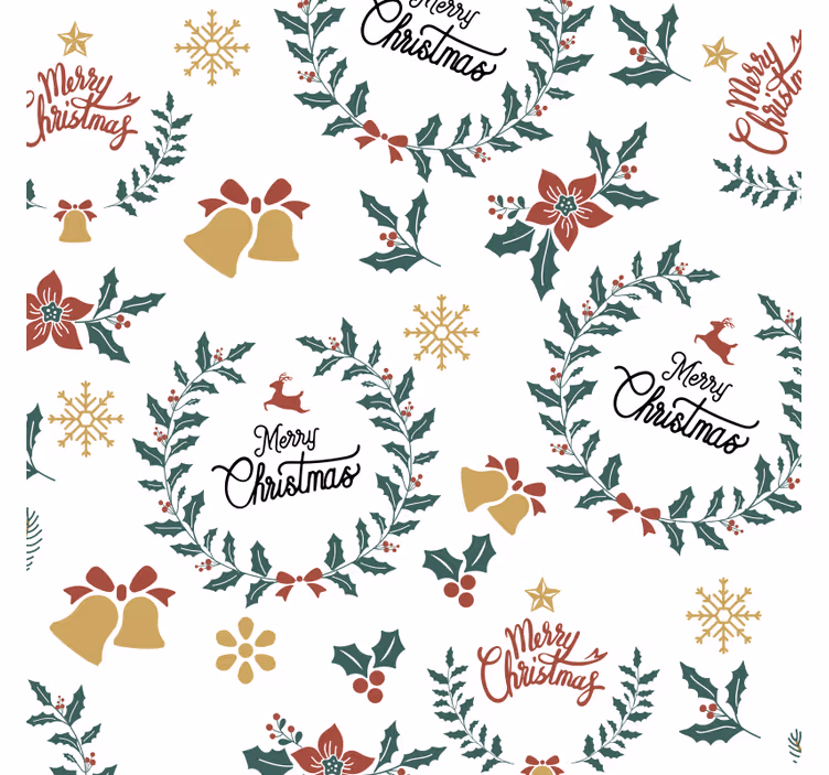 Untersetzer weihnachten im festlichen design - TenStickers