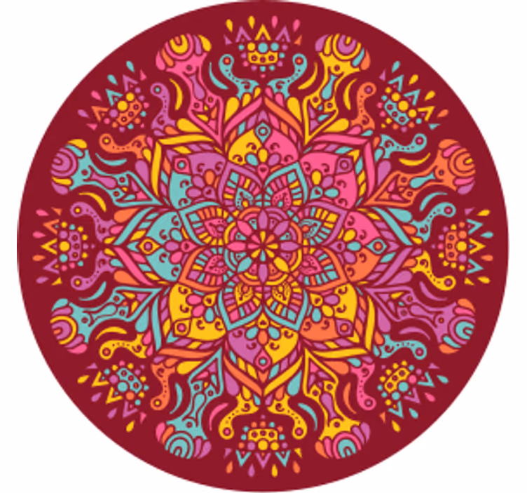 Untersetzer freak mit lebhaftem pflanzenmuster - TenStickers