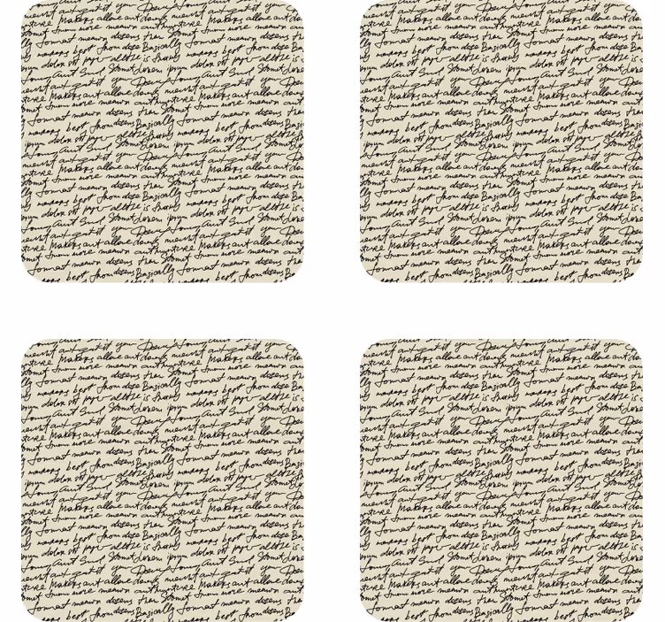 Bierdeckel sprüche in eleganten schriftmustern - TenStickers