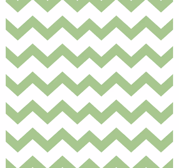 Untersetzer mit grünem chevron-muster - TenStickers