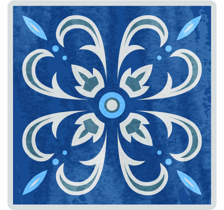 Untersetzer Fliese Marokkanisches blau - TenStickers