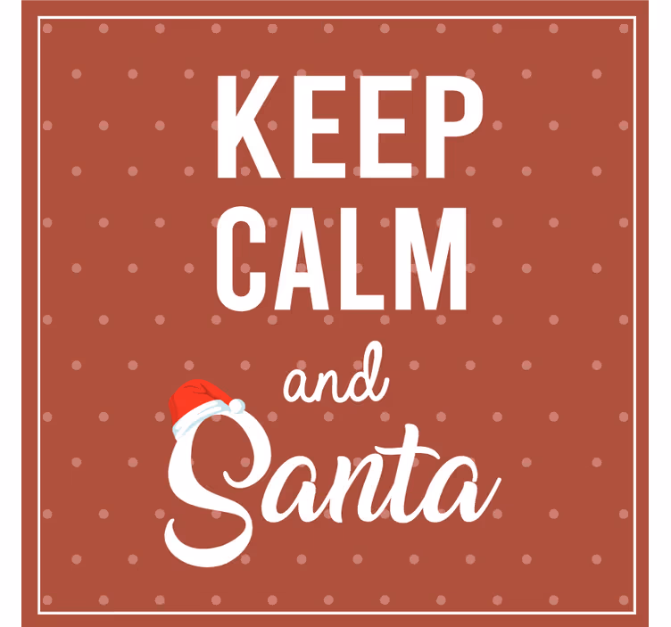 Untersetzer weihnachten mit festlichem spruchdesign - TenStickers