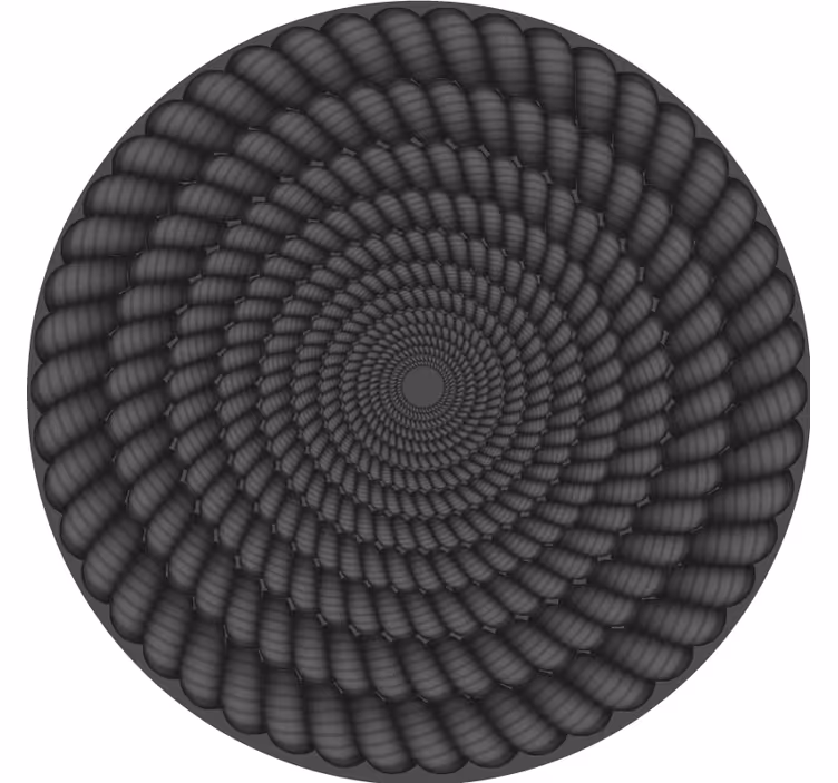 Untersetzer rund mit spiraldesign - TenStickers