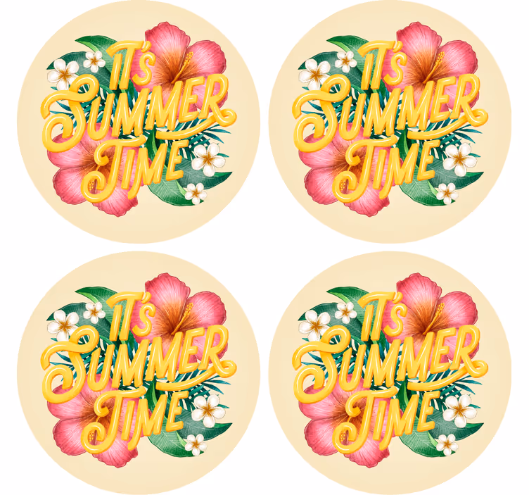 Bierdeckel sprüche blumige sommer zitate - TenStickers