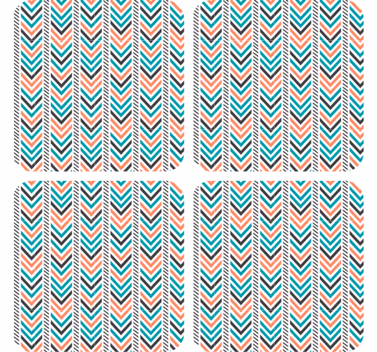 Untersetzer im chevron-muster essentials - TenStickers