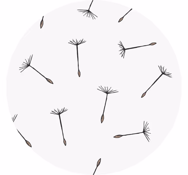 Untersetzer mit zartem samenkornmuster - TenStickers