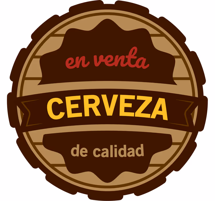Bierdeckel qualitätsbier etikett - TenStickers