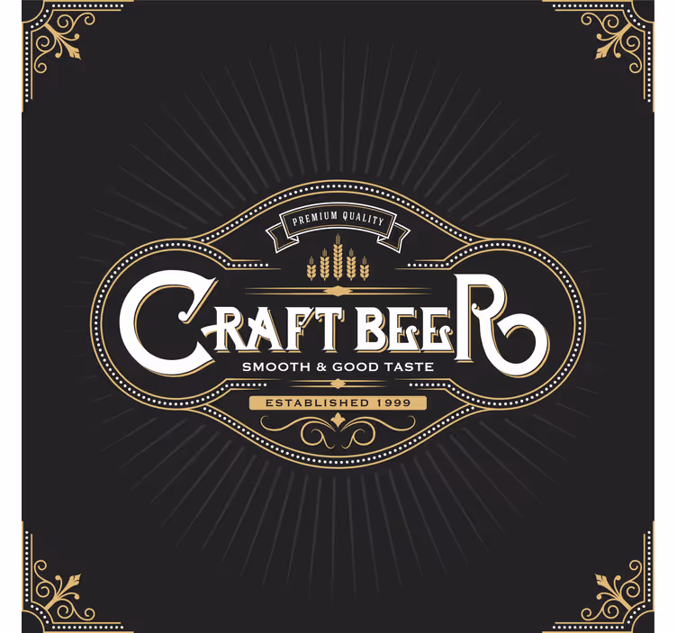Bierdeckel premium qualität bieretikett - TenStickers