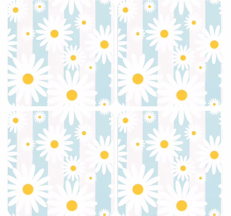 Untersetzer freak mit gänseblümchenmotiv - TenStickers