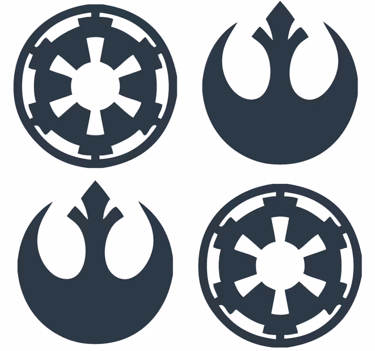 Untersetzer modern symbolische embleme kollektion - TenStickers