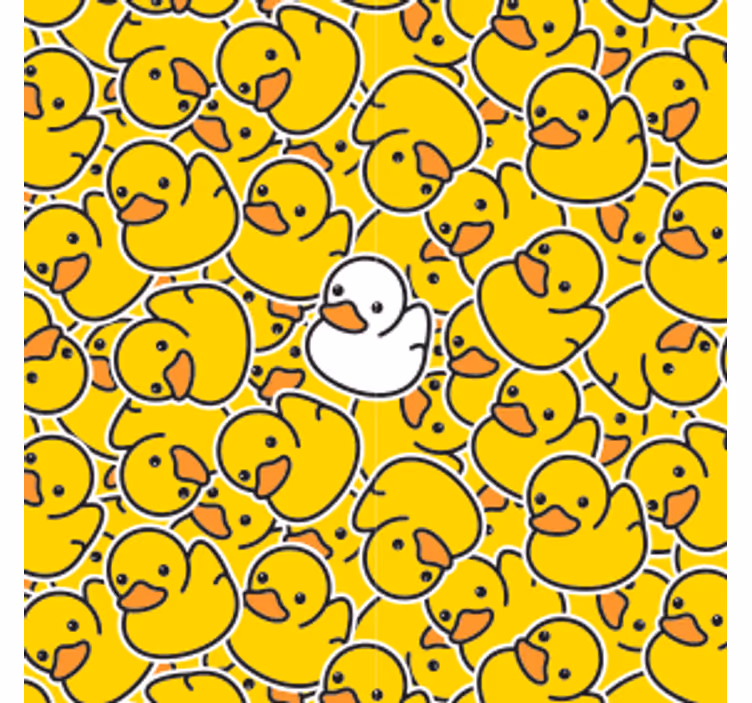 Untersetzer freak mit verspieltem entenmuster - TenStickers