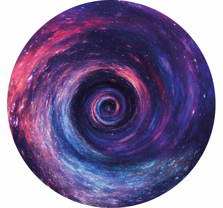 Vintage untersetzer bunte kosmische wirbel - TenStickers