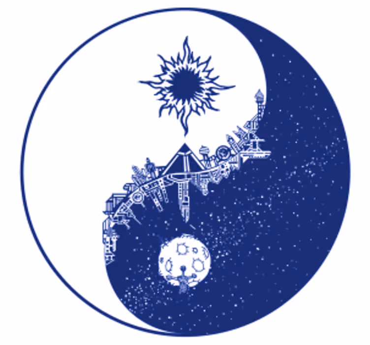 Bierdeckel mit himmlischer kosmischer szene - TenStickers